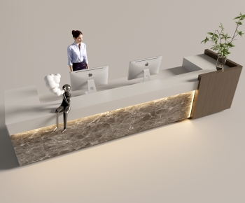 Modern Reception Desk-ID:124681036