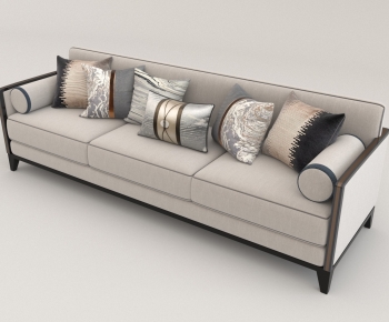 New Chinese Style Three-seat Sofa-ID:566967012