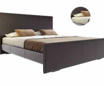 Modern Double Bed-ID:369580038