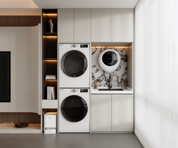 Modern Balcony Laundry Room-ID:283473972