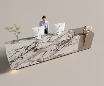 Modern Reception Desk-ID:696489852