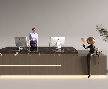 Modern Reception Desk-ID:597720116