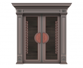 New Chinese Style Double Door-ID:469436883