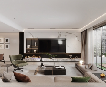 Modern A Living Room-ID:970428946