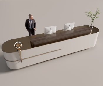 Modern Reception Desk-ID:482948062