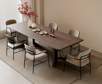 New Chinese Style Dining Table And Chairs-ID:310137993