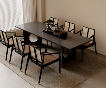 New Chinese Style Dining Table And Chairs-ID:783150911