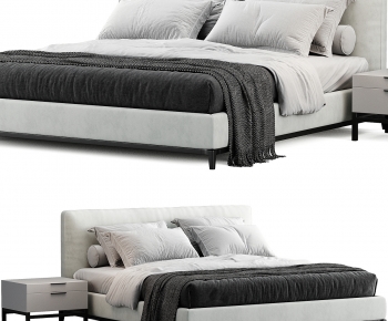 Modern Double Bed-ID:749478104