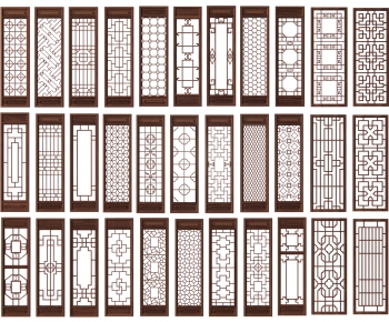 Chinese Style Wooden Screen Partition-ID:353539097