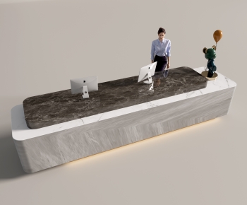 Modern Reception Desk-ID:105578911