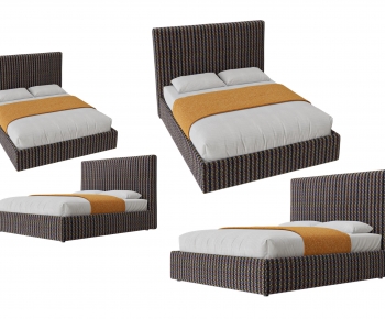 Modern Double Bed-ID:629439493