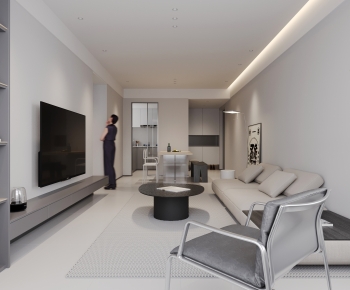 Modern A Living Room-ID:690454962