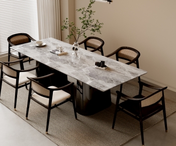 Modern Dining Table And Chairs-ID:756299022