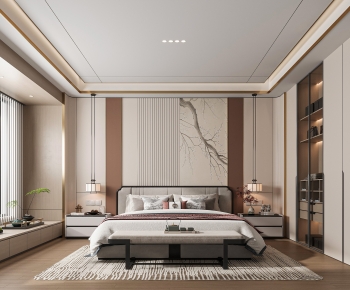 New Chinese Style Bedroom-ID:906883968