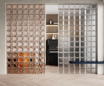 Modern Glass Screen Partition-ID:348407033