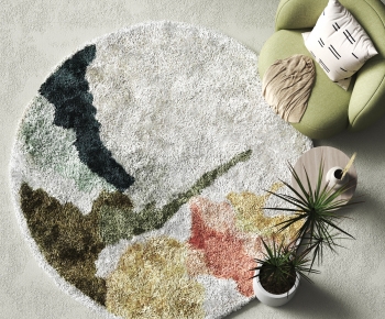 Modern Circular Carpet-ID:403913978