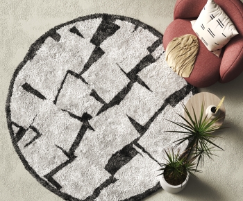 Modern Circular Carpet-ID:934839961