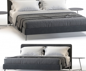 Modern Double Bed-ID:824810036