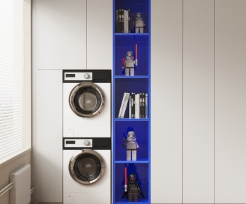 Modern Laundry Cabinet-ID:445163011