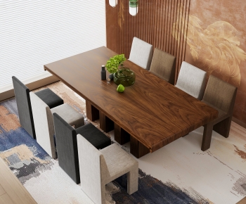 Modern Dining Table And Chairs-ID:685834882