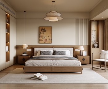 New Chinese Style Bedroom-ID:901835927