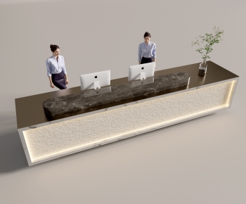 Modern Reception Desk-ID:784147985