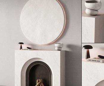 Nordic Style Fireplace-ID:660422091