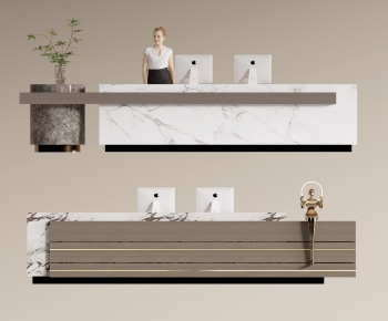 Modern Reception Desk-ID:130954031