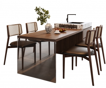 Modern Dining Table And Chairs-ID:693284036