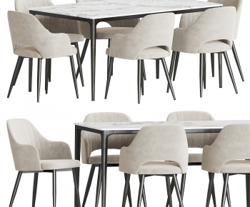 Modern Dining Table And Chairs-ID:874021153