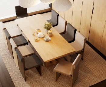 Modern Dining Table And Chairs-ID:502227074