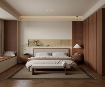 New Chinese Style Bedroom-ID:617860085