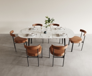 Modern Dining Table And Chairs-ID:523159579