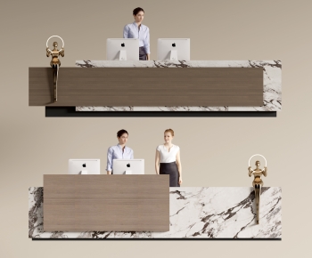 Modern Reception Desk-ID:845230109