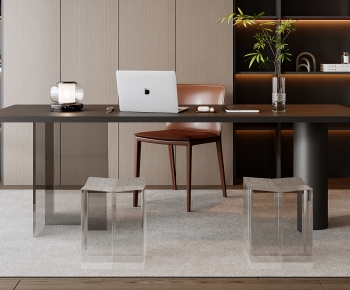 Modern Computer Desk And Chair-ID:504611027