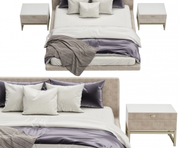 Modern Double Bed-ID:131035092