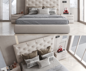 American Style Double Bed-ID:399465083