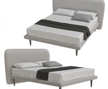 Modern Double Bed-ID:167941098