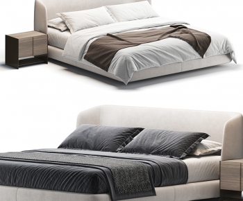 Modern Double Bed-ID:128245129