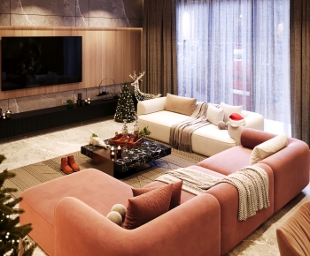 Modern A Living Room-ID:502940898