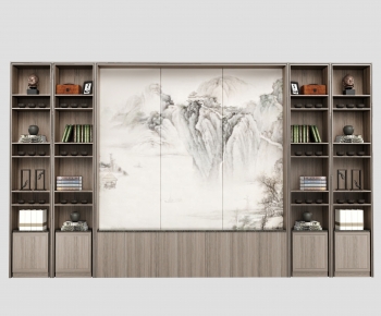 New Chinese Style Bookcase-ID:780038829