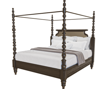 Simple European Style Double Bed-ID:398744113