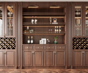 American Style Wine Cabinet-ID:965394026