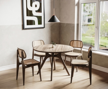 Wabi-sabi Style Dining Table And Chairs-ID:246105915