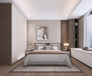 New Chinese Style Bedroom-ID:441021927