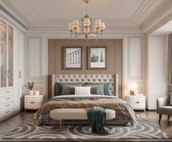 American Style Bedroom-ID:520360957