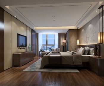 New Chinese Style Bedroom-ID:440479046