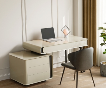 Modern Computer Desk And Chair-ID:861984019