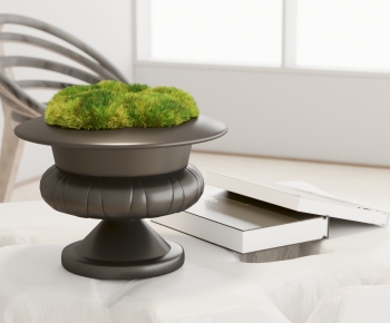 Modern Potted Green Plant-ID:975965021