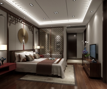 New Chinese Style Bedroom-ID:842845925